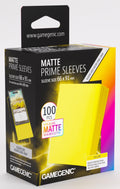 Gamegenic Matte Prime Card Sleeves - Yellow (66mm x 91mm) (100 Sleeves Per Pack)