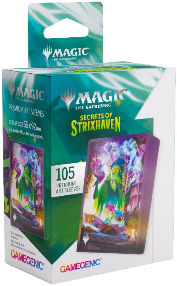 Gamegenic Magic The Gathering Secrets of Strixhaven Premium Art Sleeves - Dina, Essence Brewer (66 x 92 mm) (105 Sleeves Per Pack)