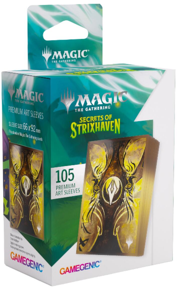 Gamegenic Magic The Gathering Secrets of Strixhaven Premium Art Sleeves - Silverquill (66 x 92 mm) (105 Sleeves Per Pack)