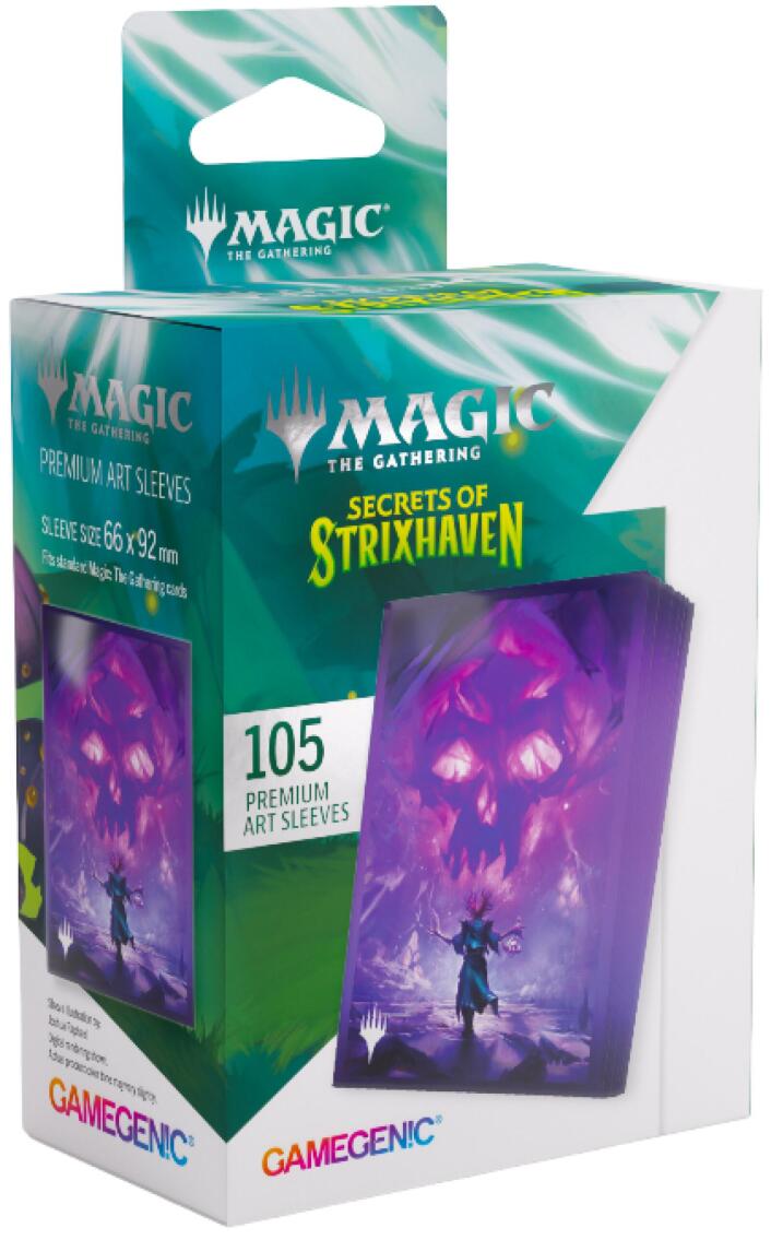Gamegenic Magic The Gathering Secrets of Strixhaven Premium Art Sleeves - Swamp (66 x 92 mm) (105 Sleeves Per Pack)